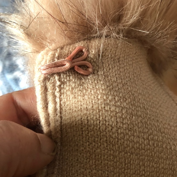 Joseph Ribkoff - Fur Poncho in Champagne - Picture 8 of 10